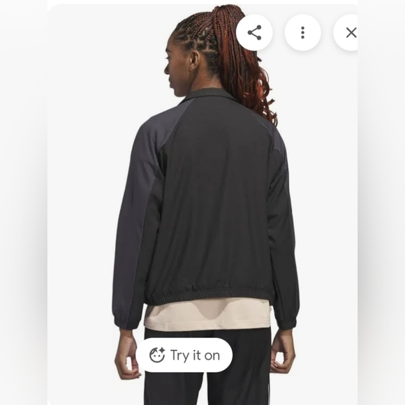 Black Adidas Zip Up - Picture 3 of 4